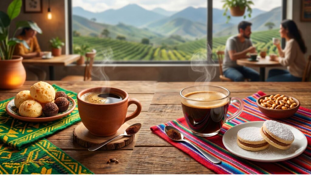 コーヒーとお菓子の風景