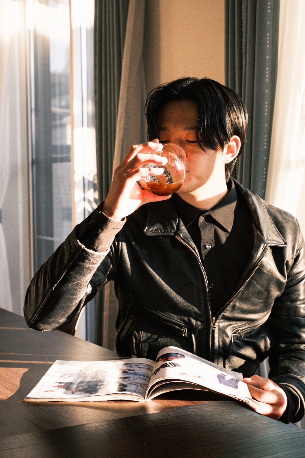 コーヒーを楽しむ