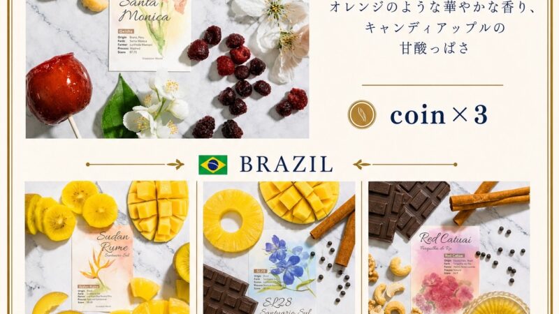 North Coffee Caravan in 江別で提供するEL ORIGENの南米スペシャルティコーヒー飲み比べメニュー