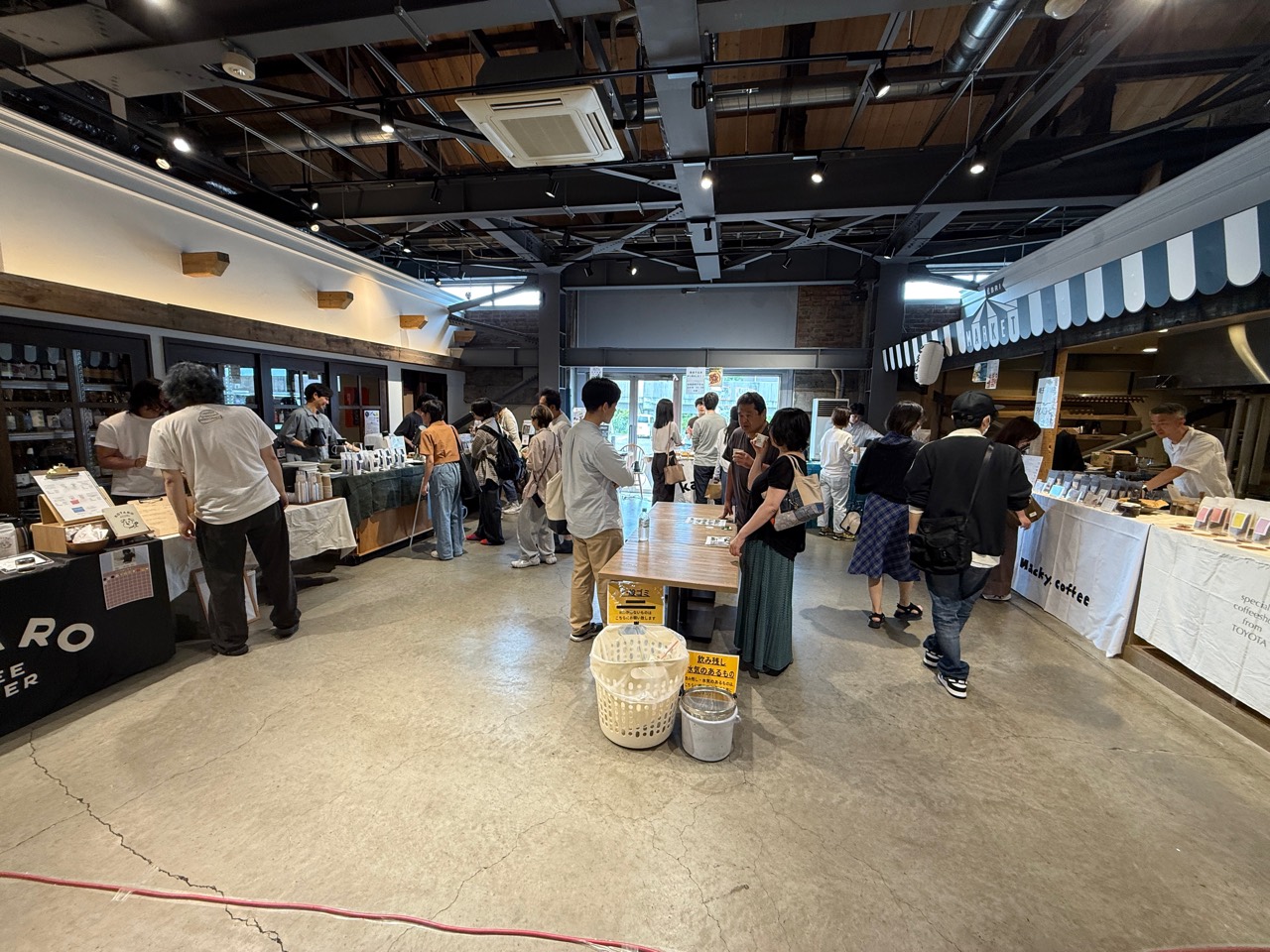 北海道江別市のËBRIで開催されたNorth Coffee Caravan in 江別の会場風景