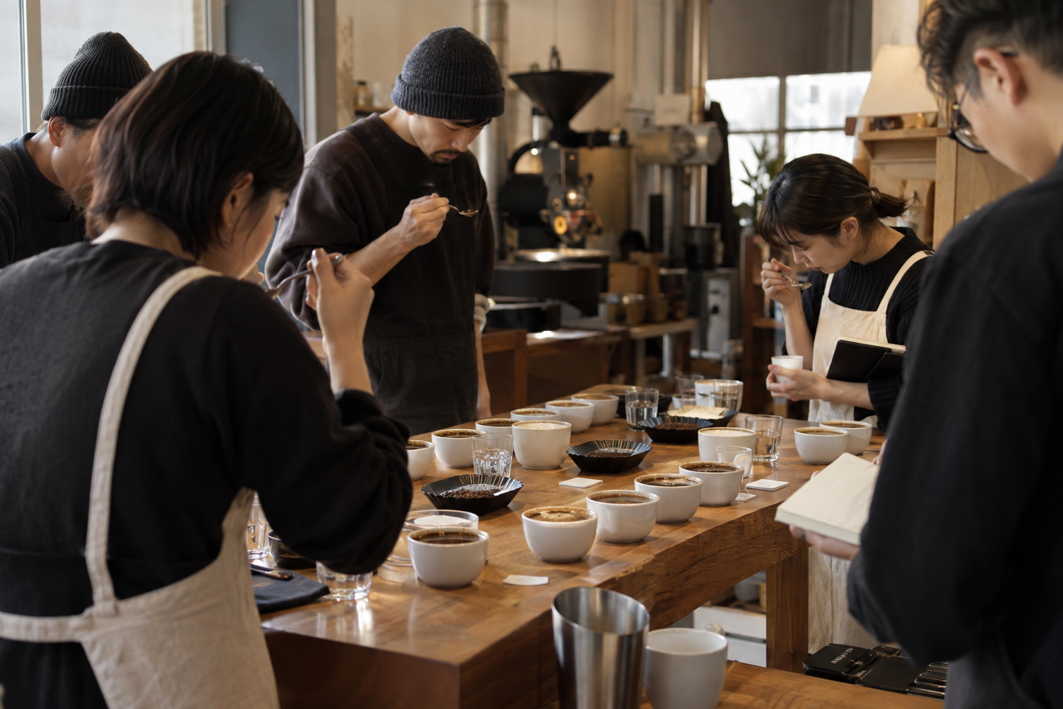 カフェやロースター向けに行うBtoBカッピング会のイメージ